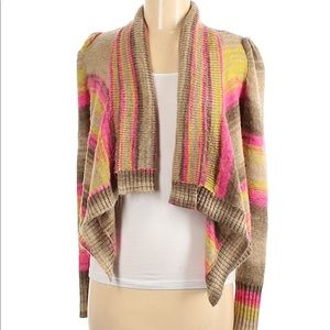 🍁 Forever 21 Multi-Color Asymmetrical Cardigan
